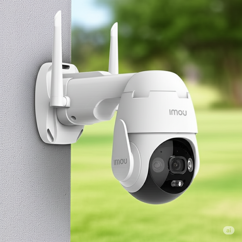 An tâm trọn vẹn: Giải pháp lắp đặt camera an ninh ngoài trời cho gia đình hiện đại với Camera IMOU AOV PT IPC-B7ED-5M0TEA-EU/FSP14 5MP